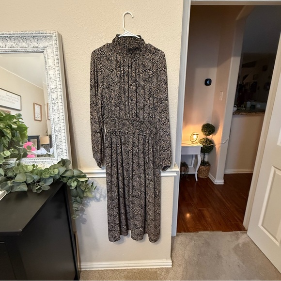 free press Dresses & Skirts - XXL Mock neck maxi dress with cheetah print - Free Press.